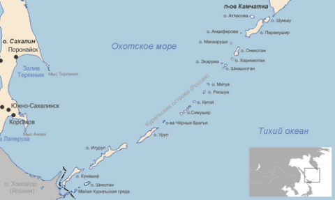 Возле Курильских островов произошло землетрясение